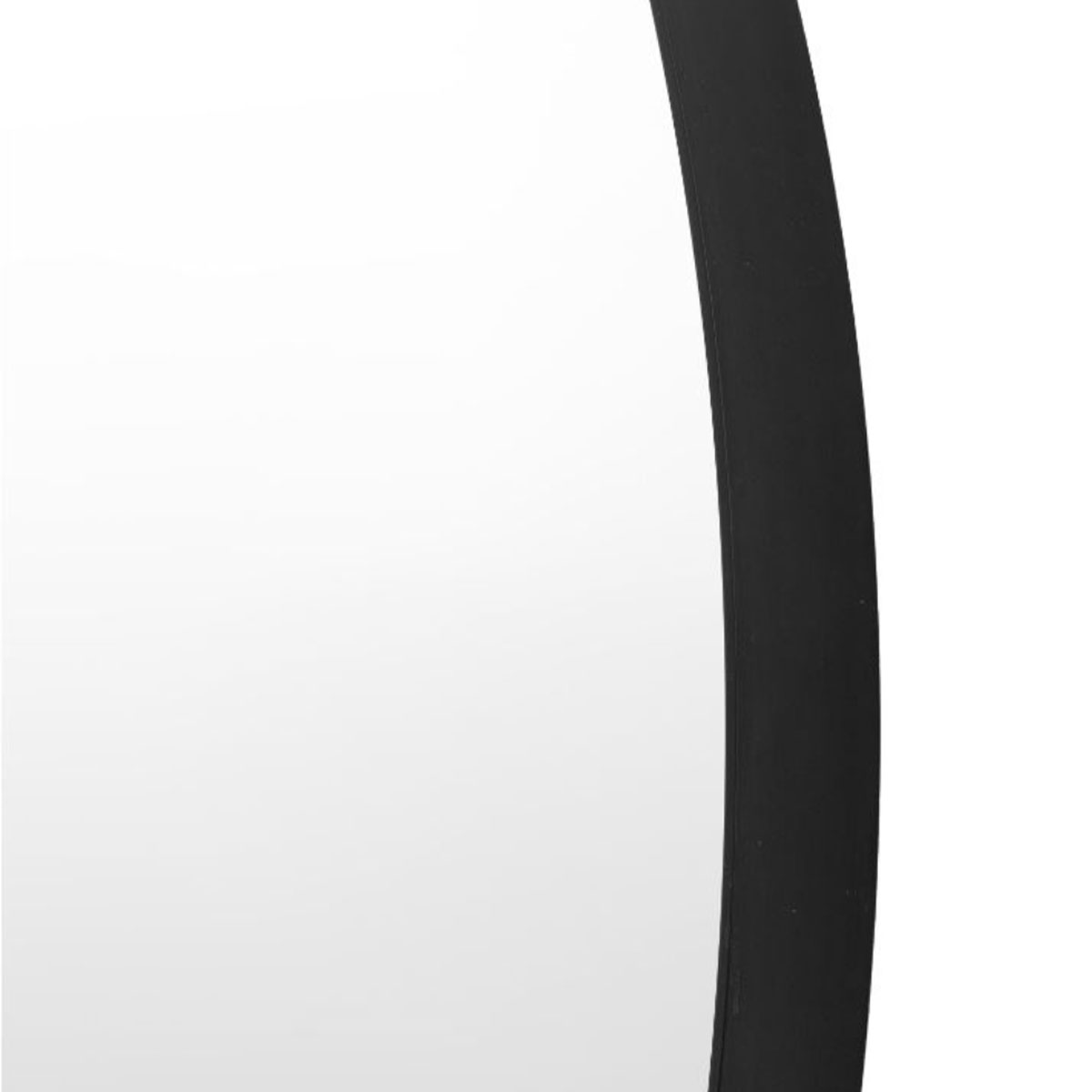 Gallery Direct Holworth Large Round Mirror Black 800x35x800