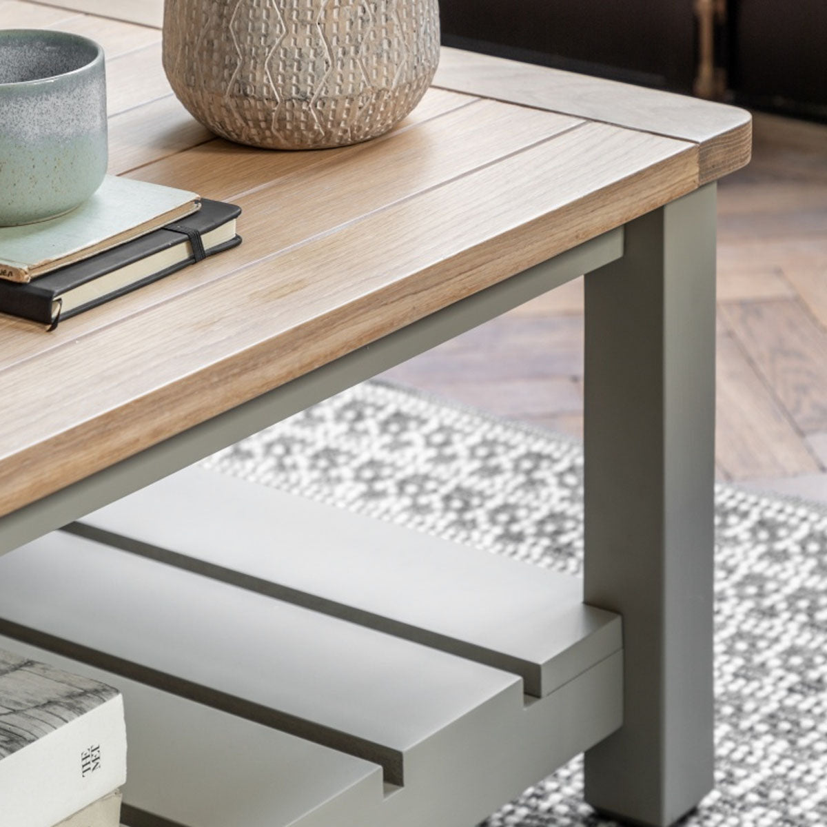 Gallery Direct Eton Coffee Table Prairie 1200x600x400mm