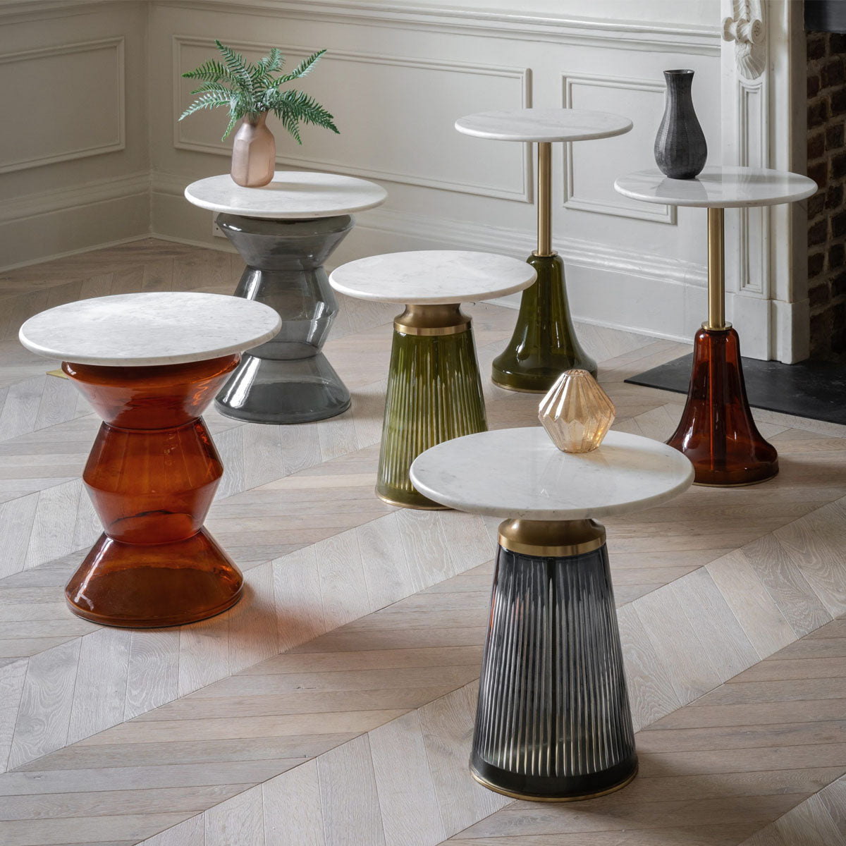 Gallery Direct Turin Side Table Orange 510x510x510mm