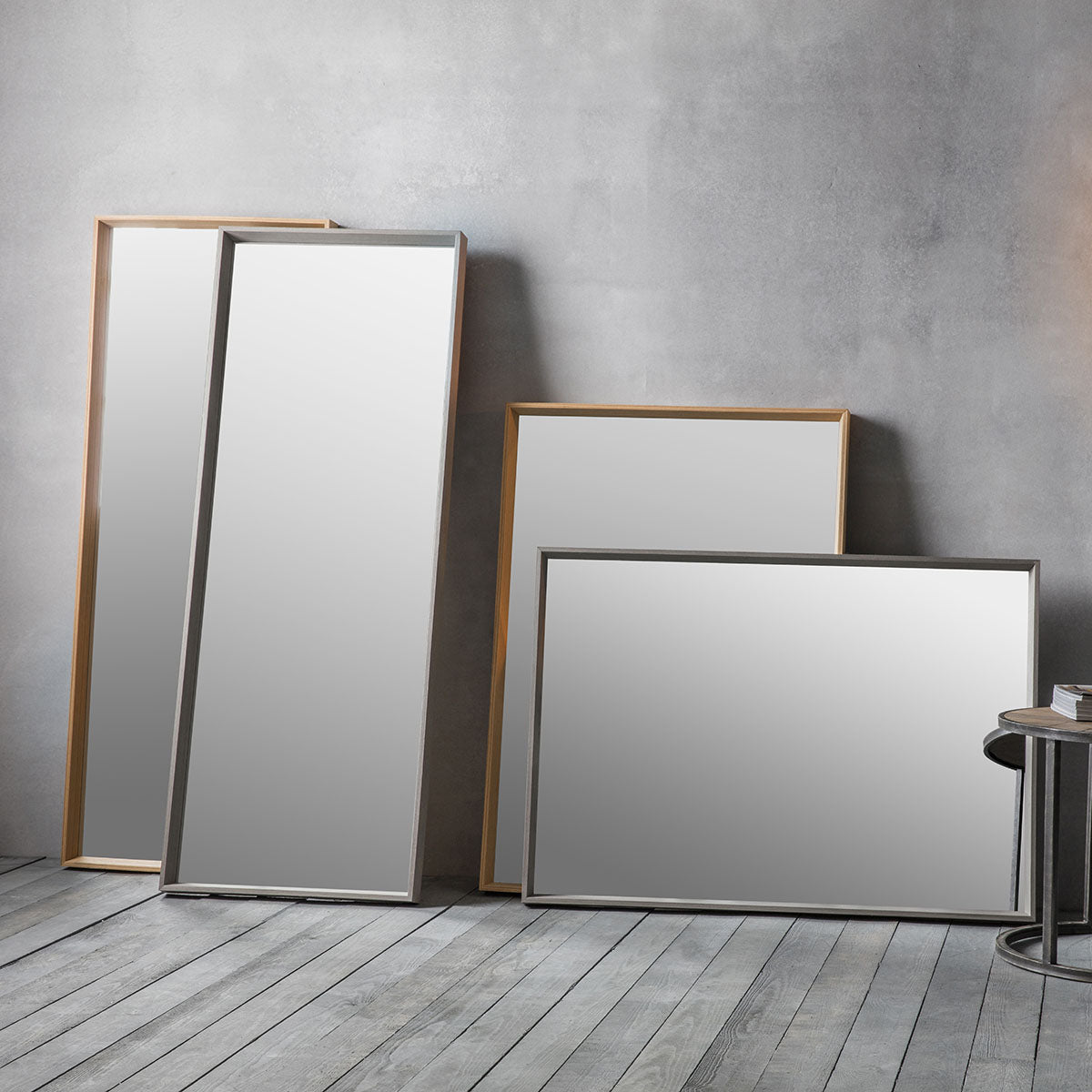 Gallery Direct Comet Mirror Long Oak 530x1425mm