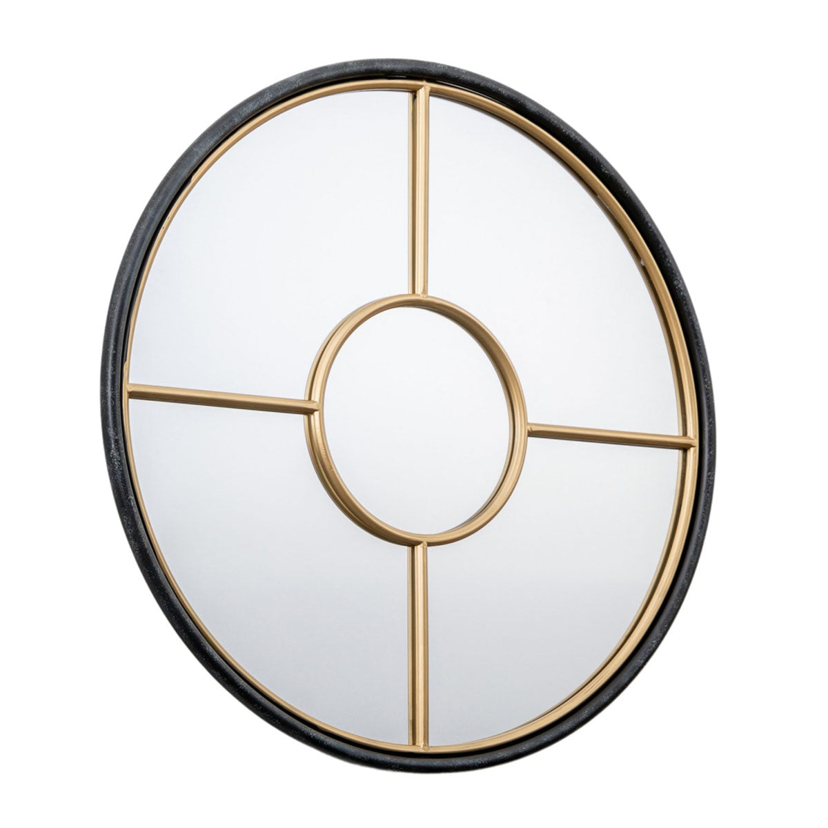 Gallery Direct Rocca Round Mirror Gold 800x35x800mm