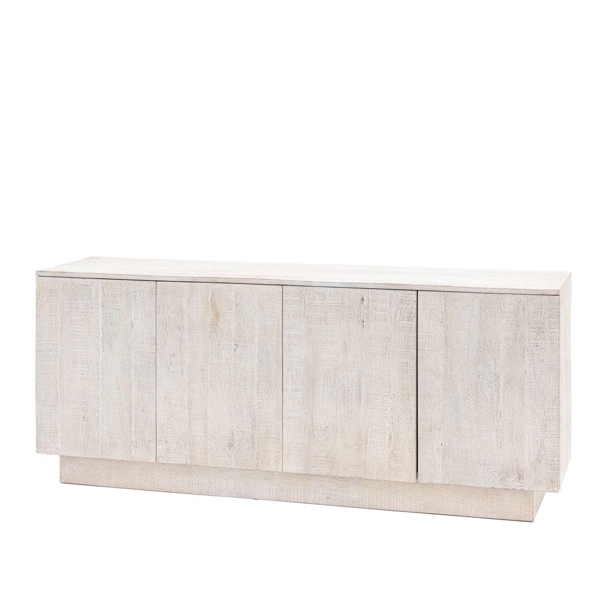 Gallery Direct Iowa 4 Door Sideboard Whitewash 1700x450x700mm