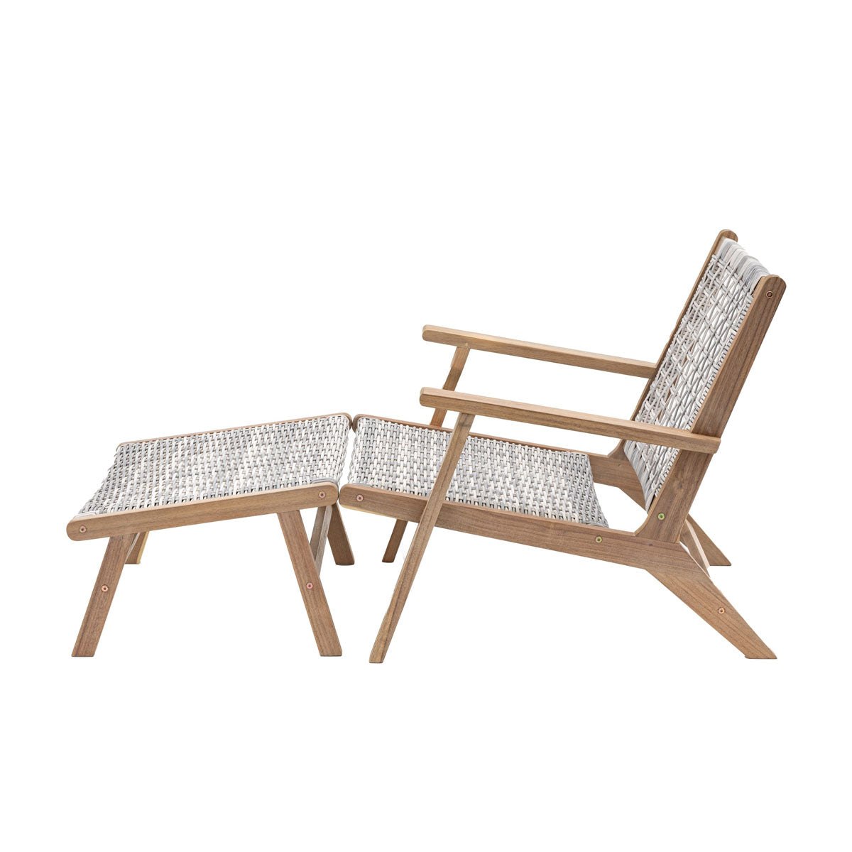 Gallery Direct Vatalos Lounge Chair with Footstool