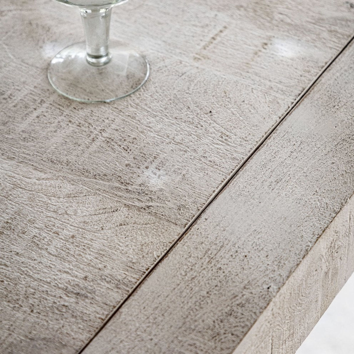 Gallery Direct Iowa Dining Table Whitewash 2000x1000x750mm