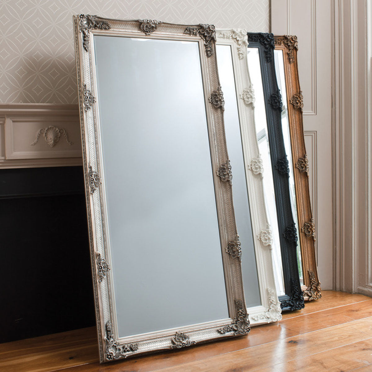 Gallery Direct Abbey Leaner Mirror Gold 1650x795mm