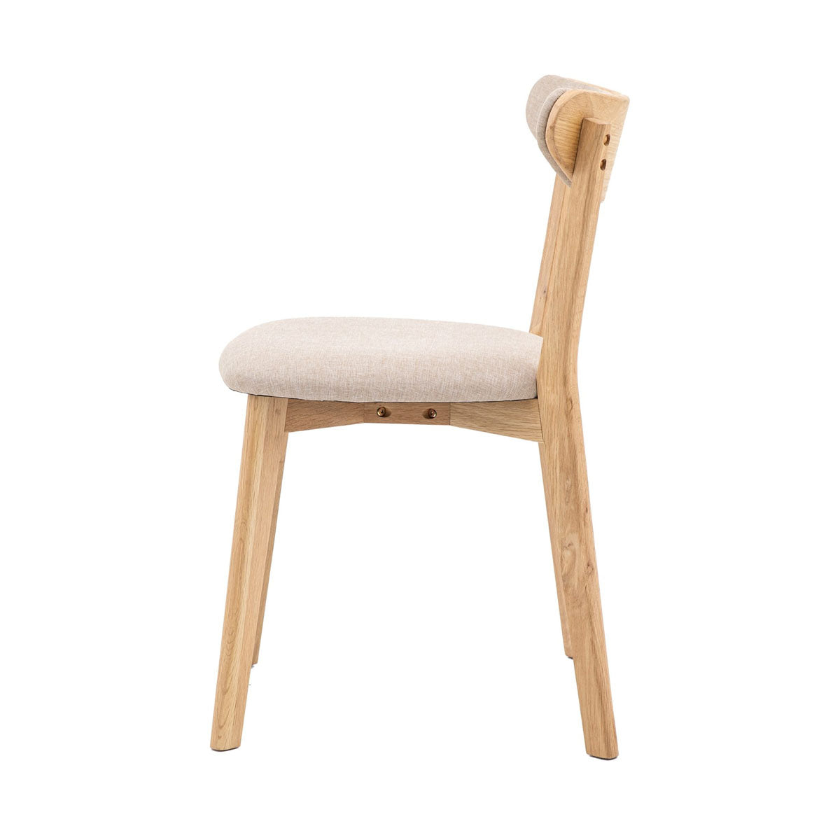 Gallery Direct Hatfield Dining Chair Natural (2pk) 520x515x815mm