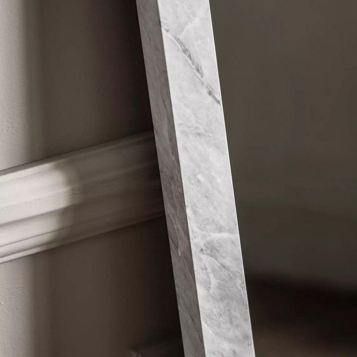 Gallery Direct Romano Leaner Mirror Marbled Grey 570x1570mm