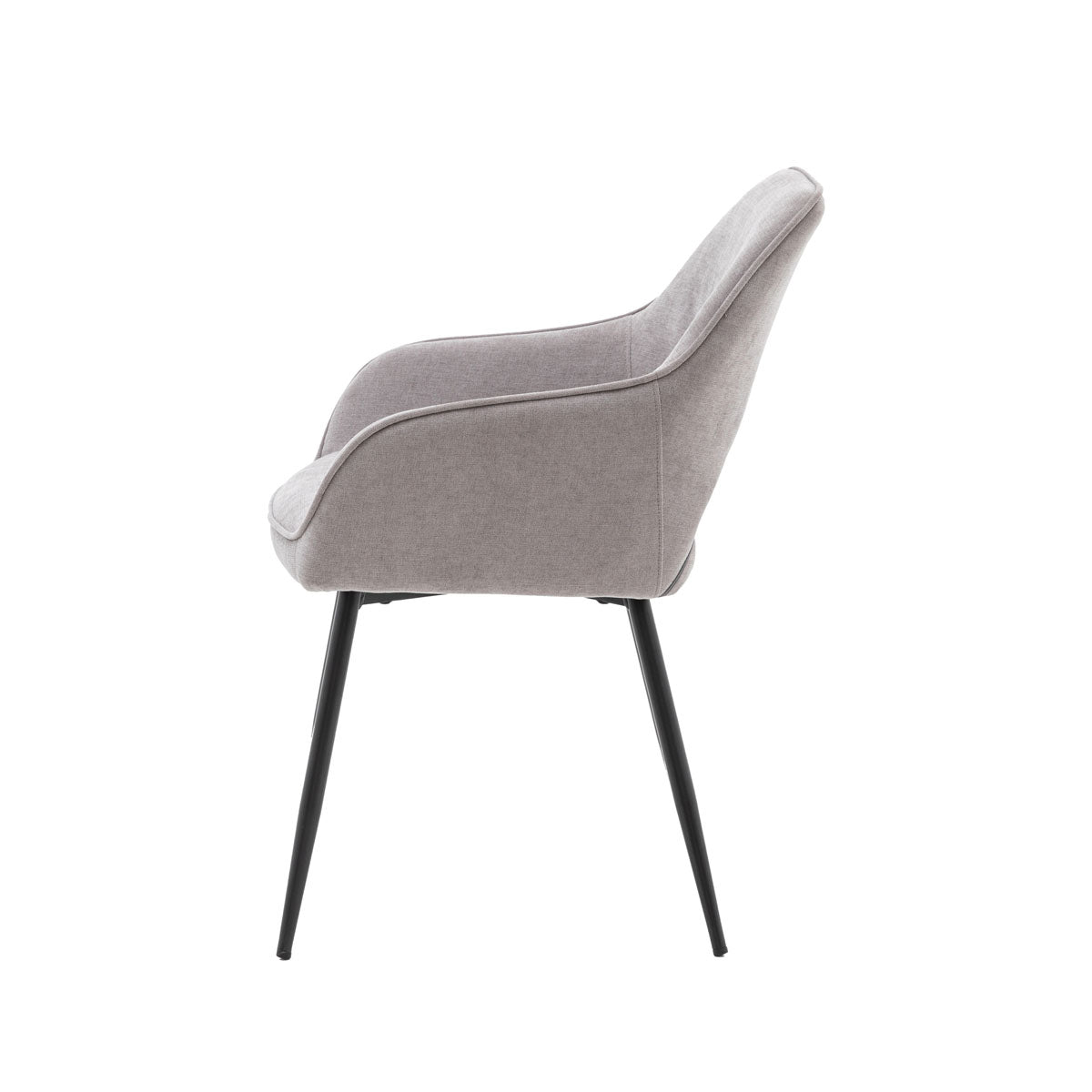 Gallery Direct Ivorra Dining Chair Grey (2pk)
