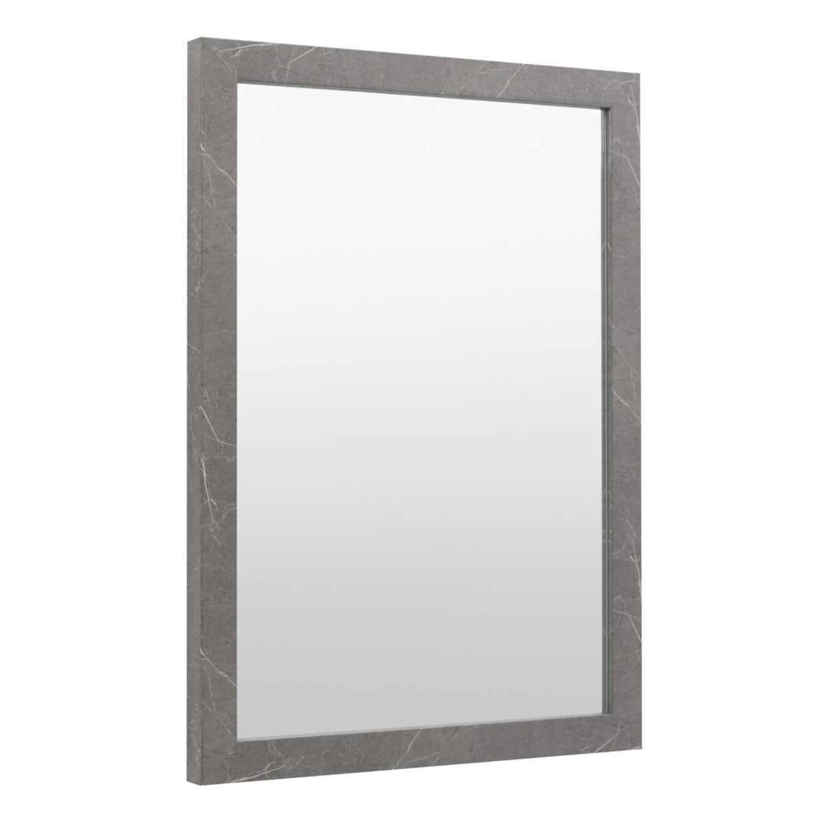 Gallery Direct Romano Rectangle Mirror Marbled Grey 570x770mm