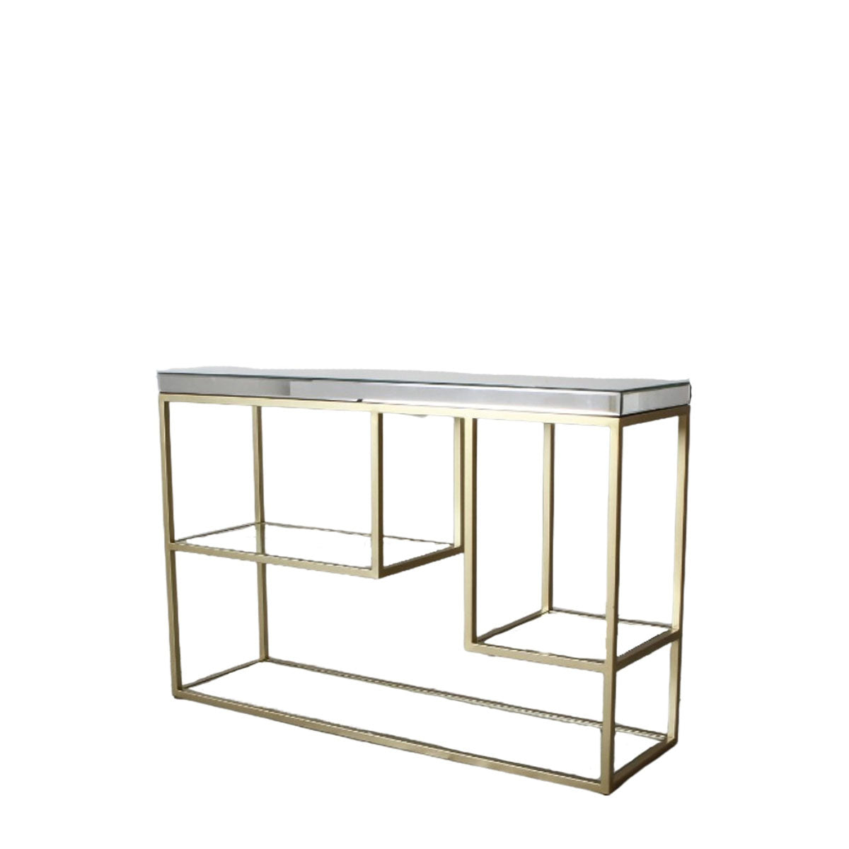 Gallery Direct Pippard Console Table Champagne 1200x360x820mm