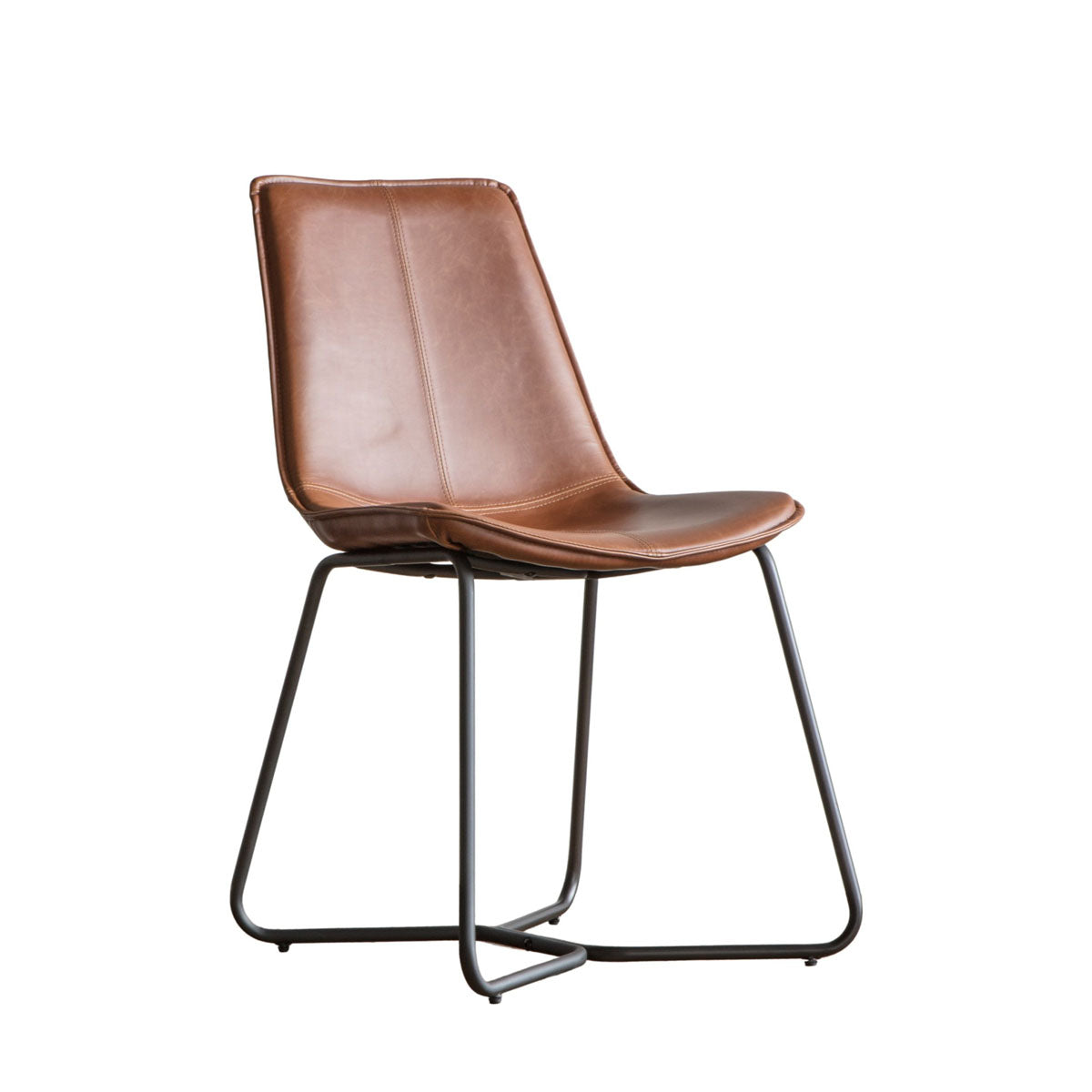 Gallery Direct Hawking Chair Brown (2pk) 490x550x860mm