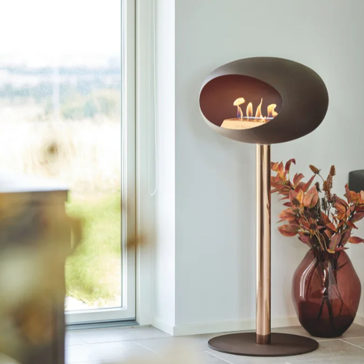 Le Feu Ground Steel High - Mocca - 60mm Pole Width