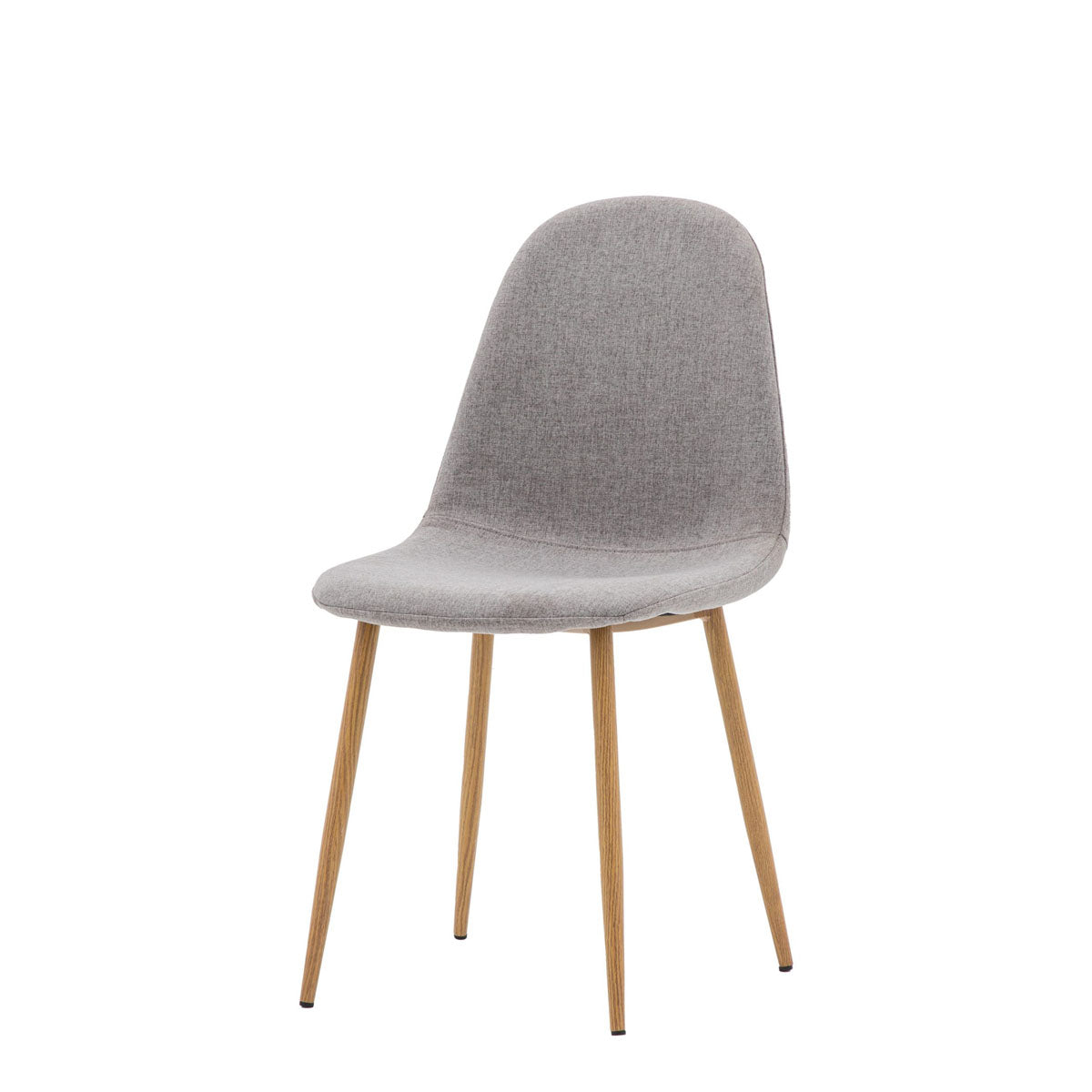Gallery Direct Millican Dining Chair Oak / Light Grey (2pk)