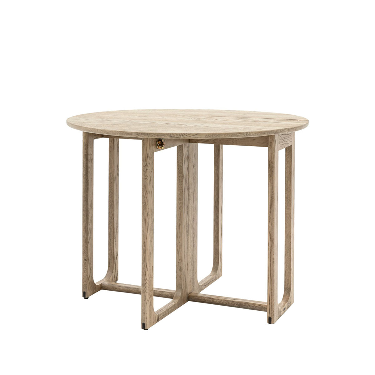 Gallery Direct Craft Folding Dining Table Smoked 1000x1000x750mm