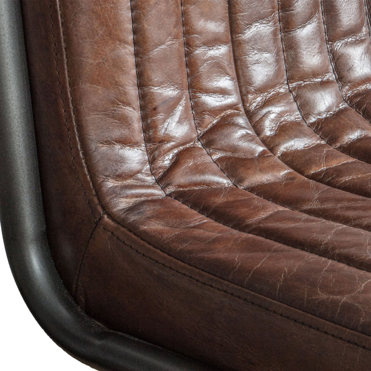 Gallery Direct Capri Leather Chair Brown 520x660x880mm