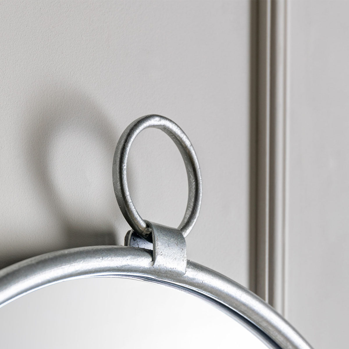 Gallery Direct Bayswater Silver Round Mirror 610x700mm