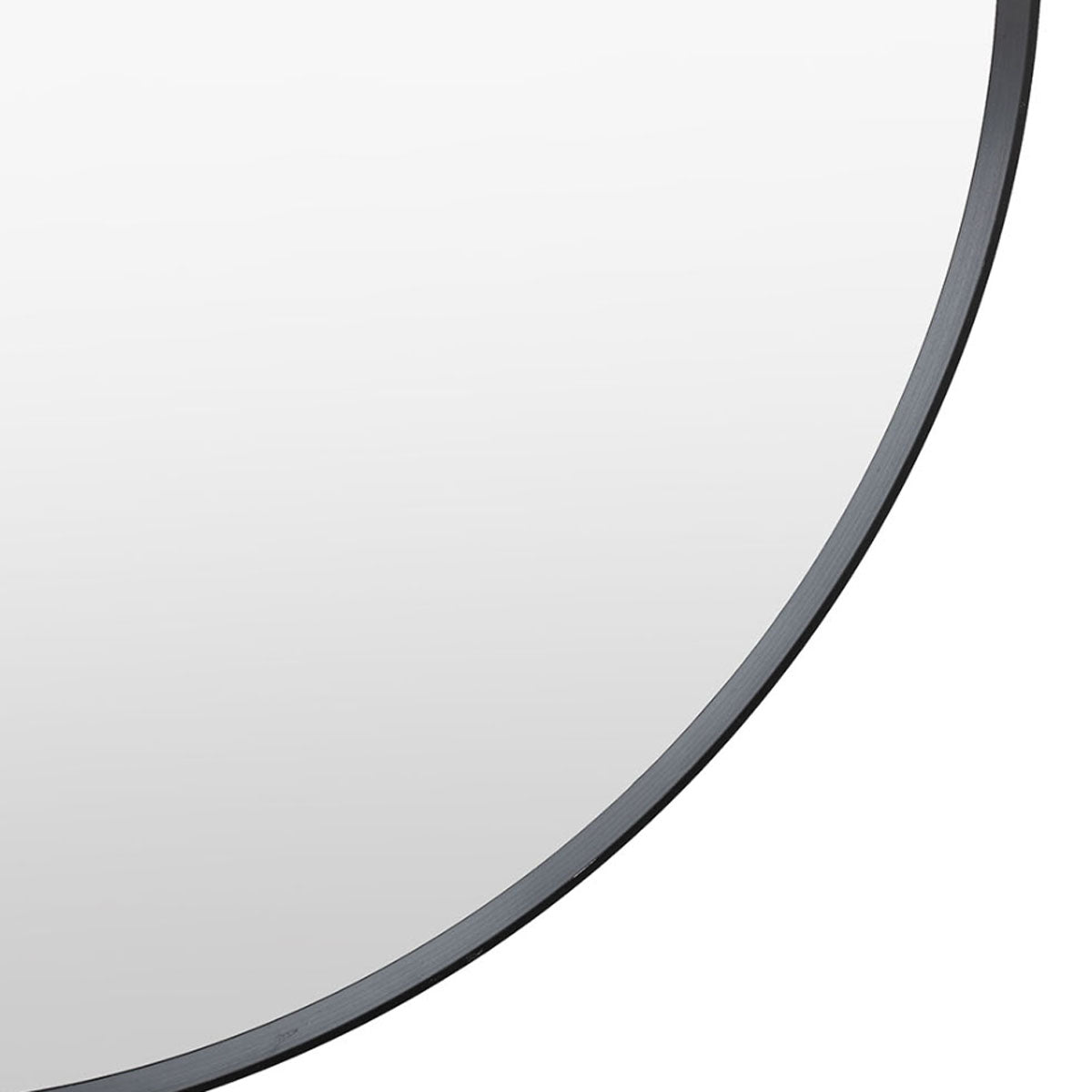 Gallery Direct Holworth Pebble Mirror Black 700x900mm
