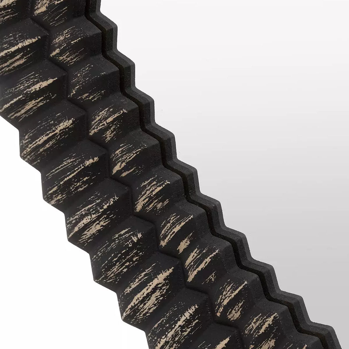 Gallery Direct Pimlico Round Mirror Black Wash 900mm