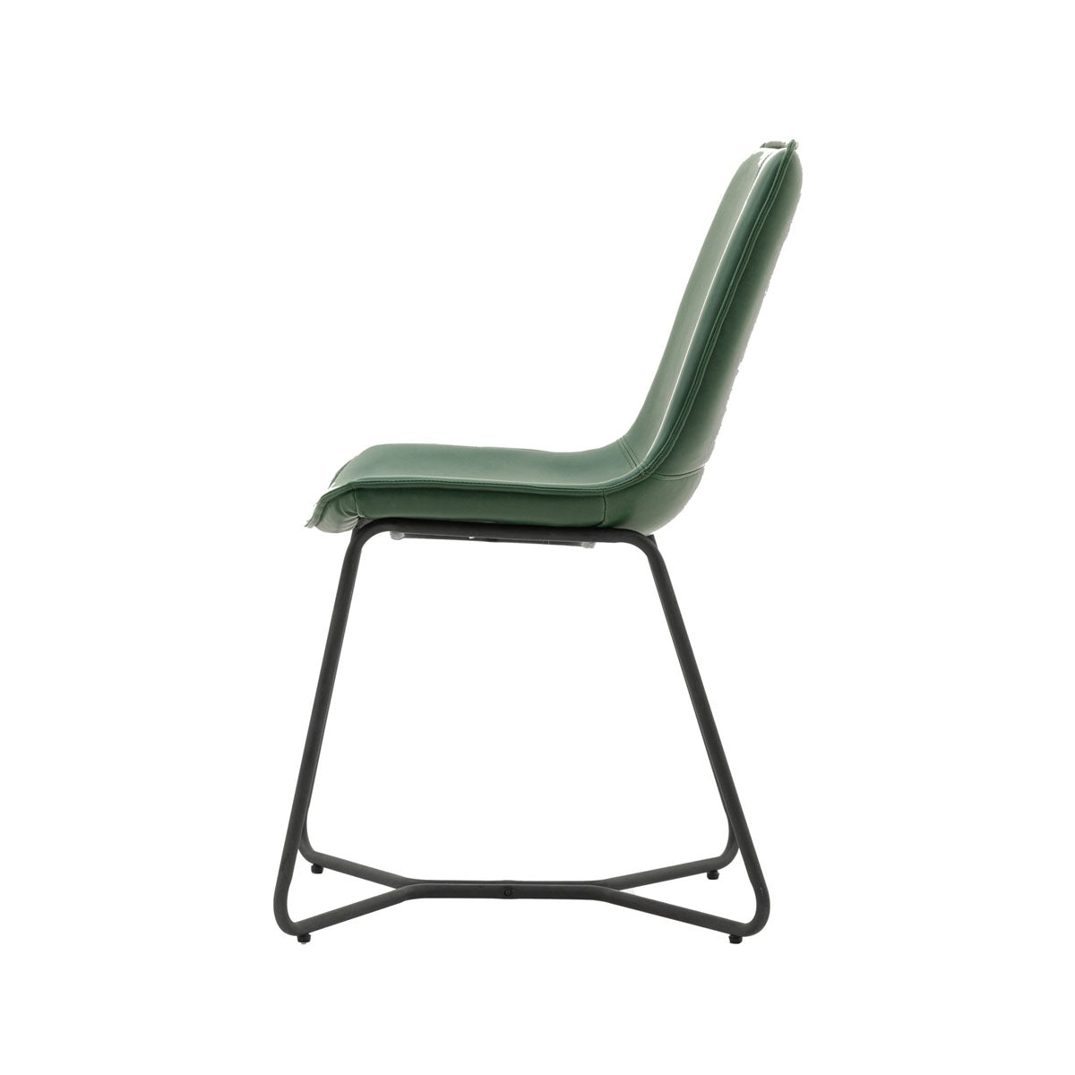 Gallery Direct Hawking Chair Green (2pk) 490x550x860mm