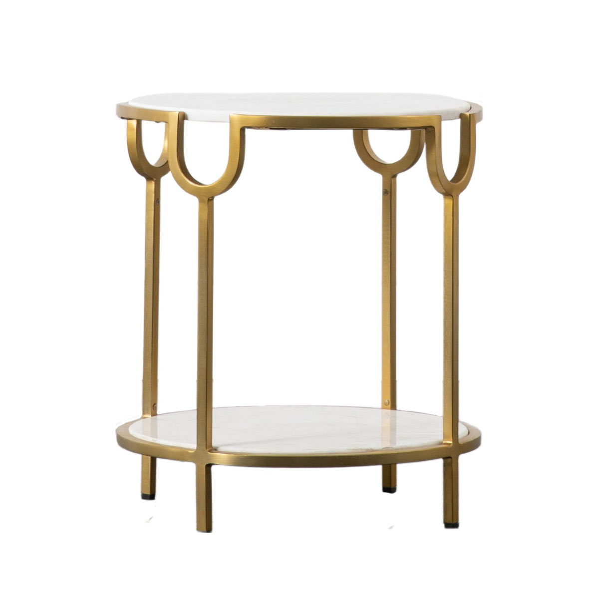 Gallery Direct Weston Side Table White Marble