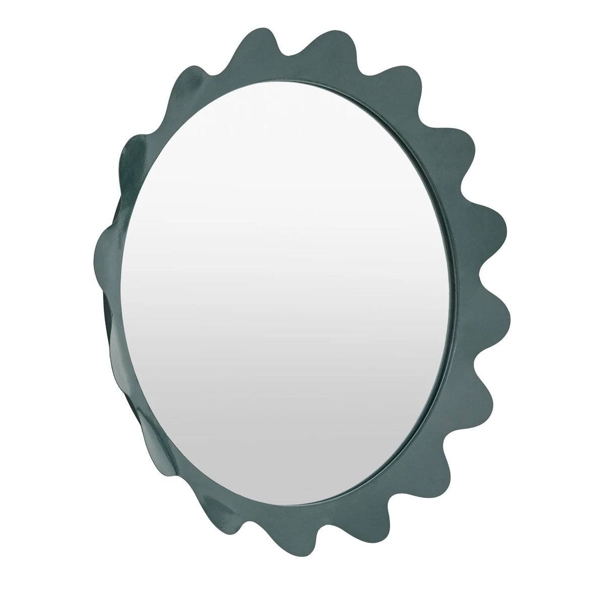 Gallery Direct Shoreditch Round Mirror Teal 600mm