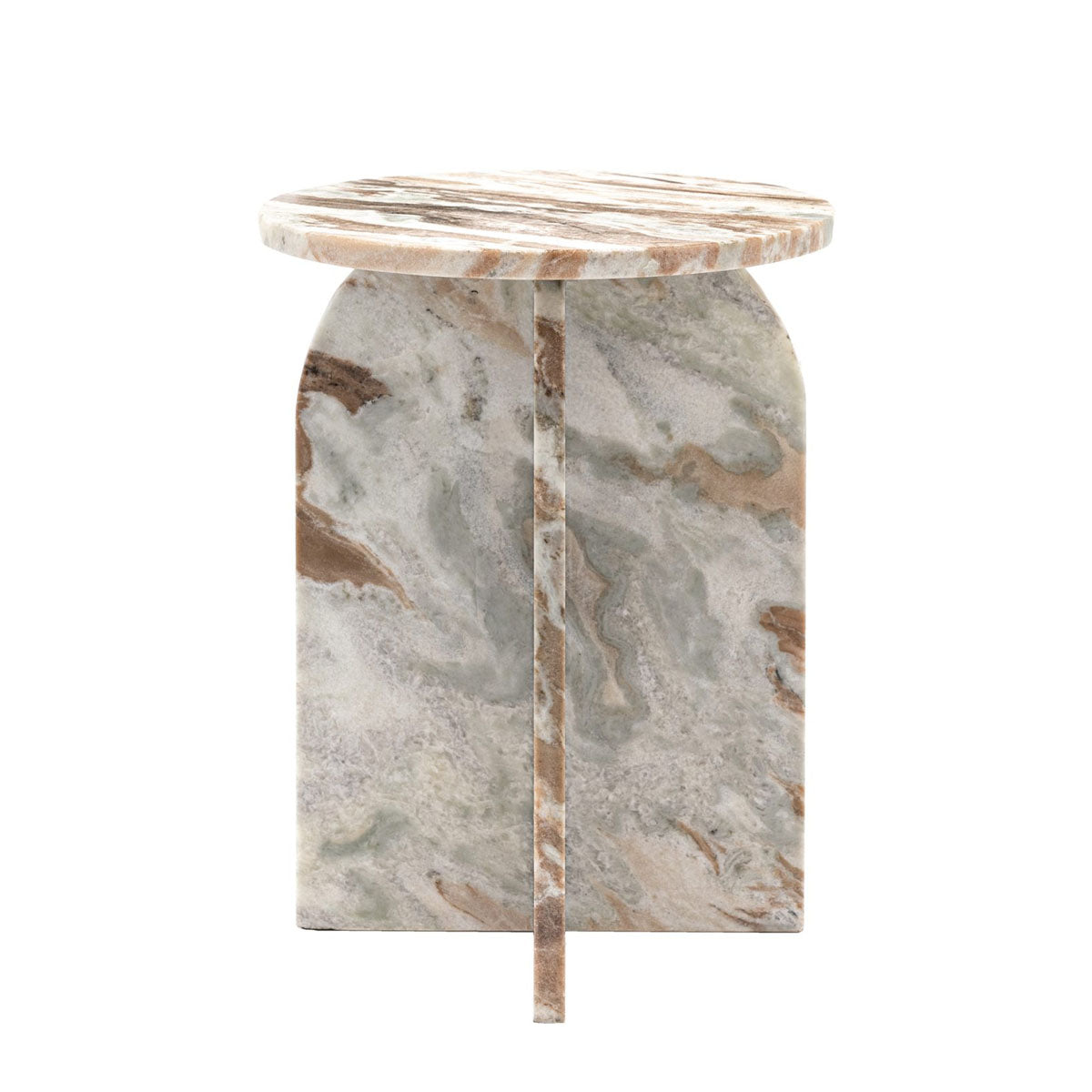 Gallery Direct Amalfi Side Table Natural 400x400x500mm