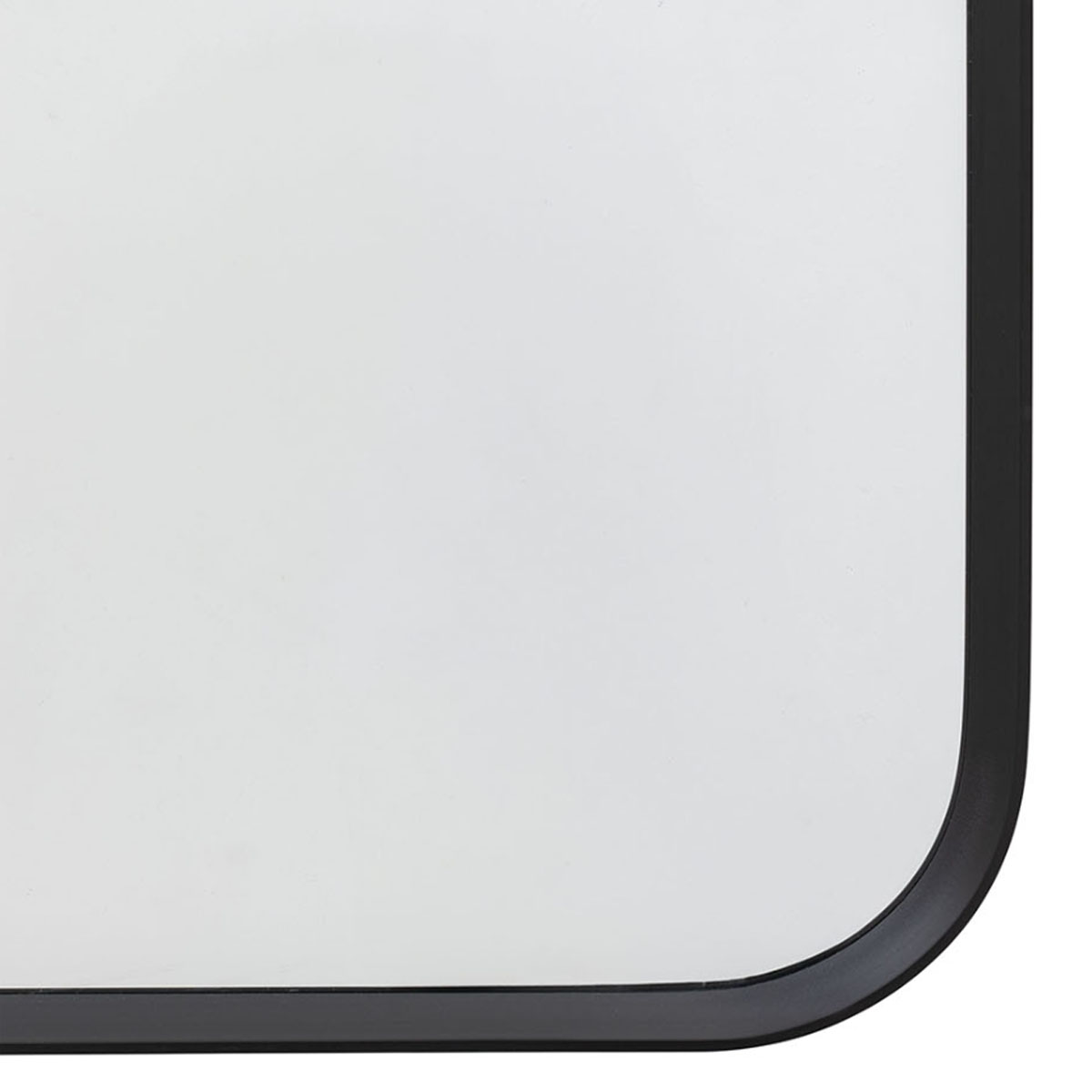 Gallery Direct Holworth Arch Mirror Black 600x35x900mm