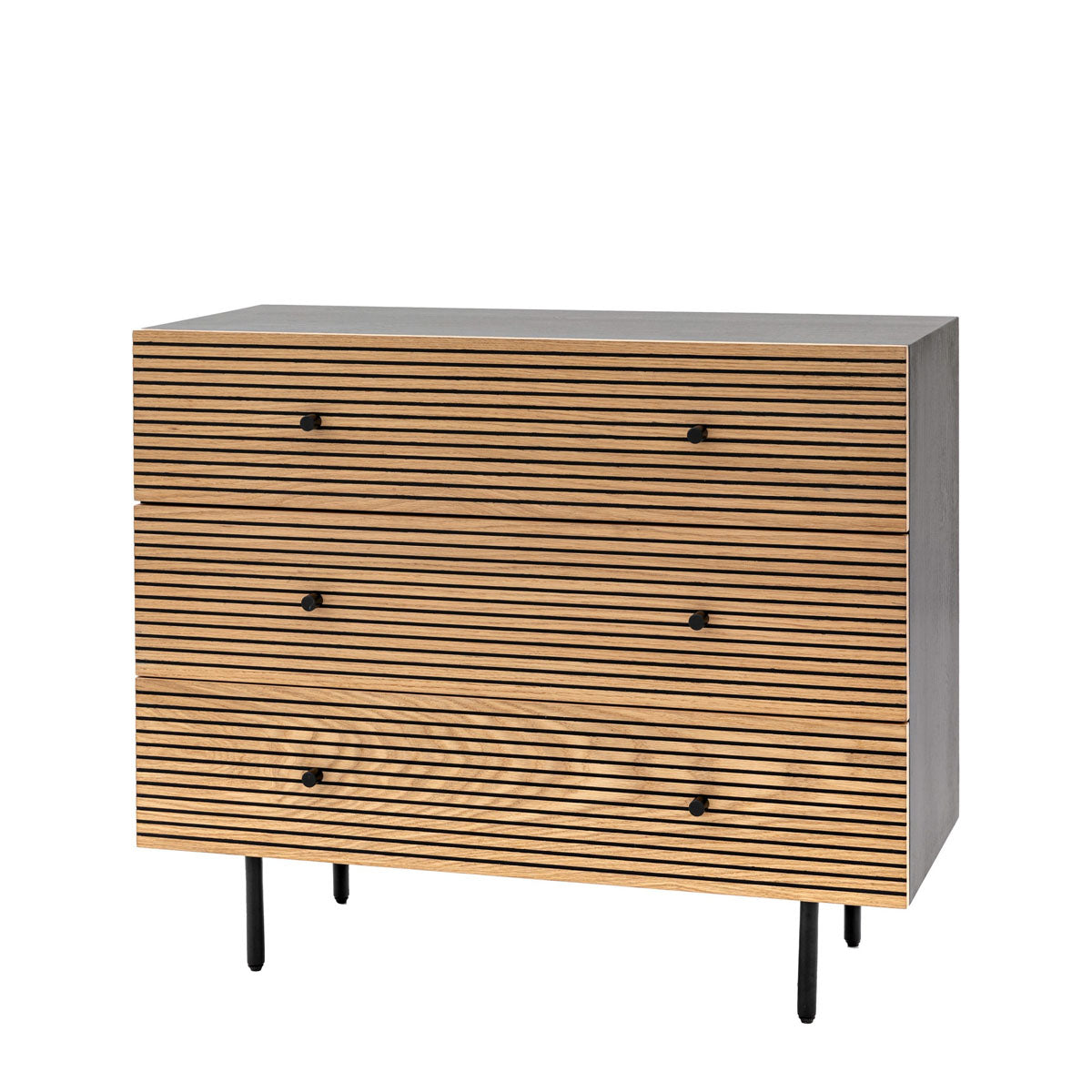 Gallery Direct Hyland 3 Drawer Chest 400x900x750mm