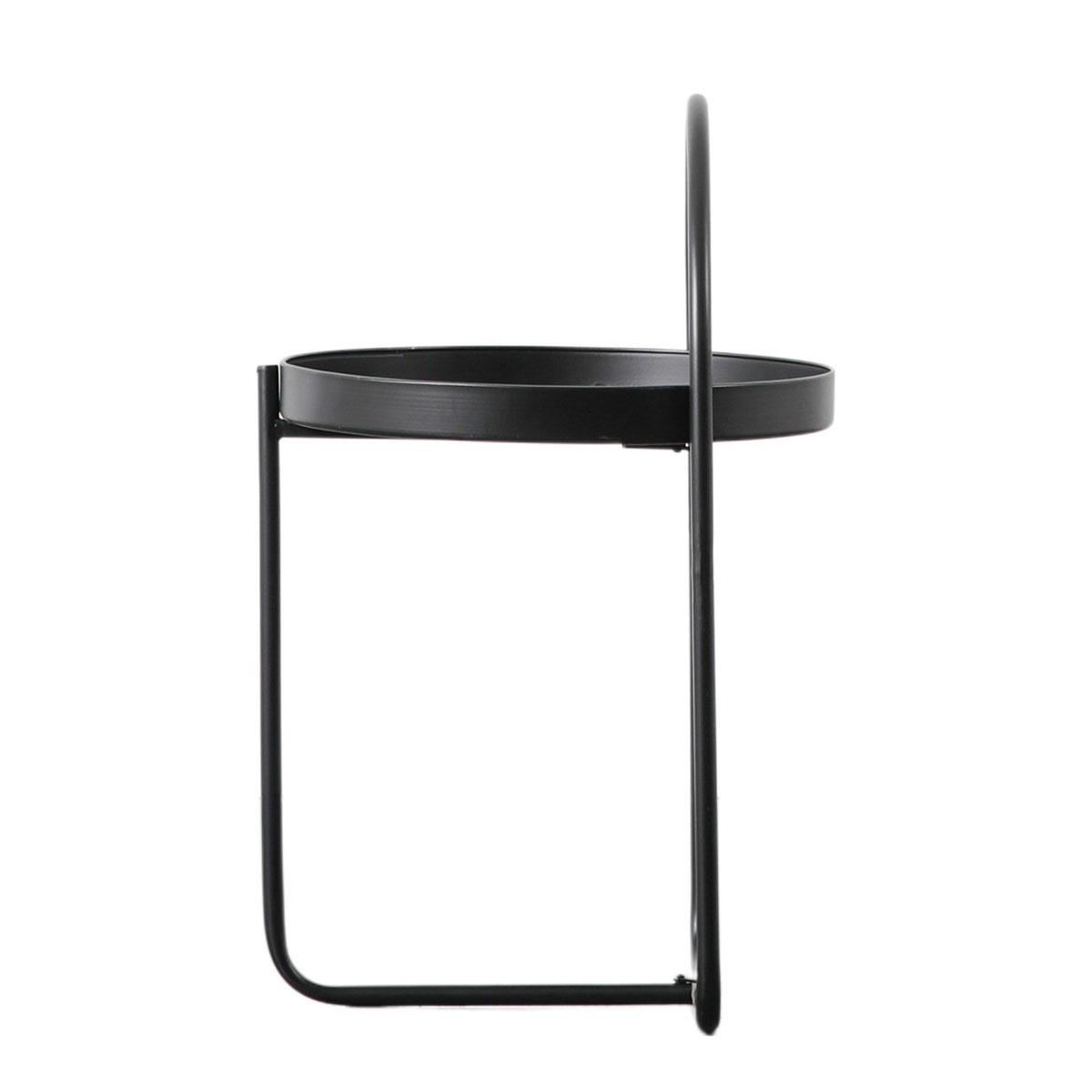 Gallery Direct Melbury Side Table Black 400x400x660mm
