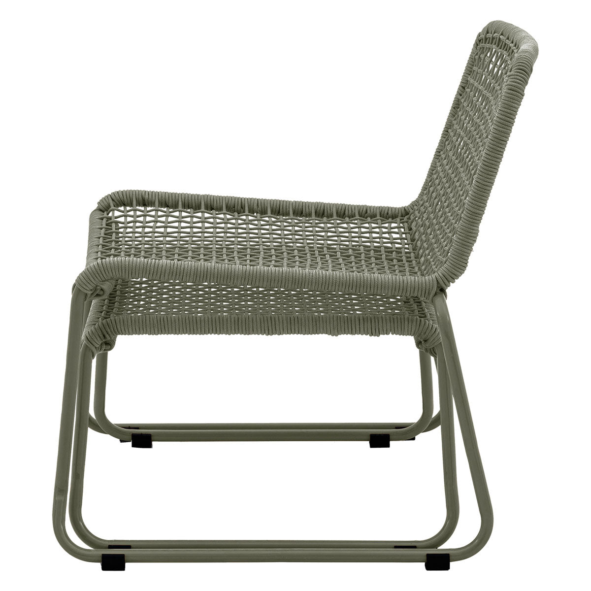 Gallery Direct Sassano Lounge Chair with Footstool Green