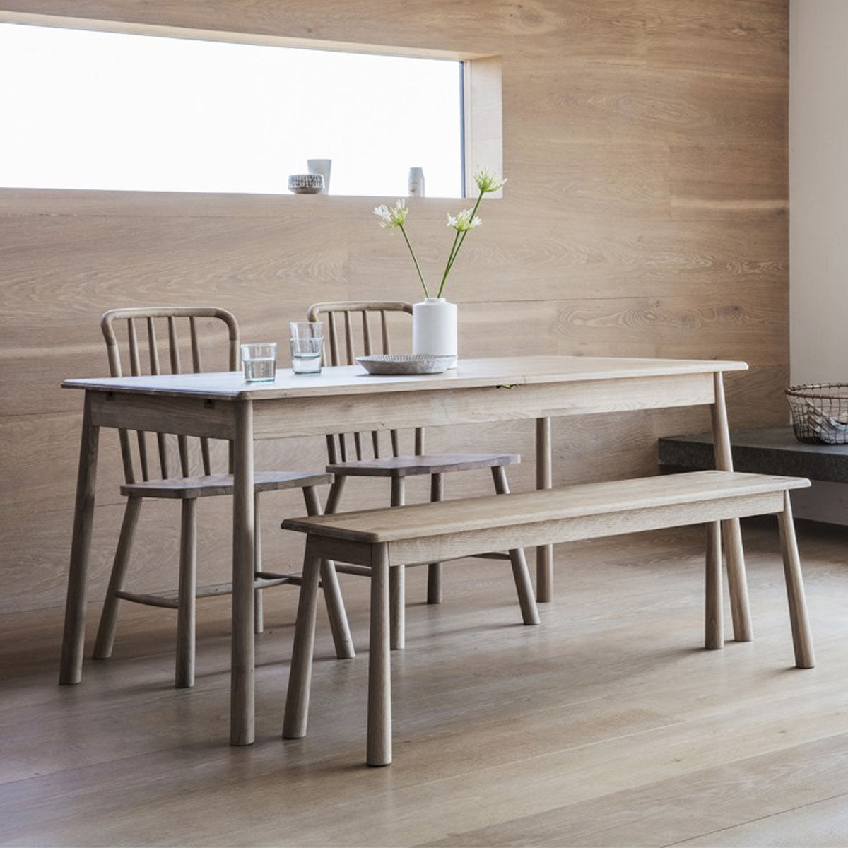 Gallery Direct Wycombe Ext Dining Table 1500/2000x900x750mm