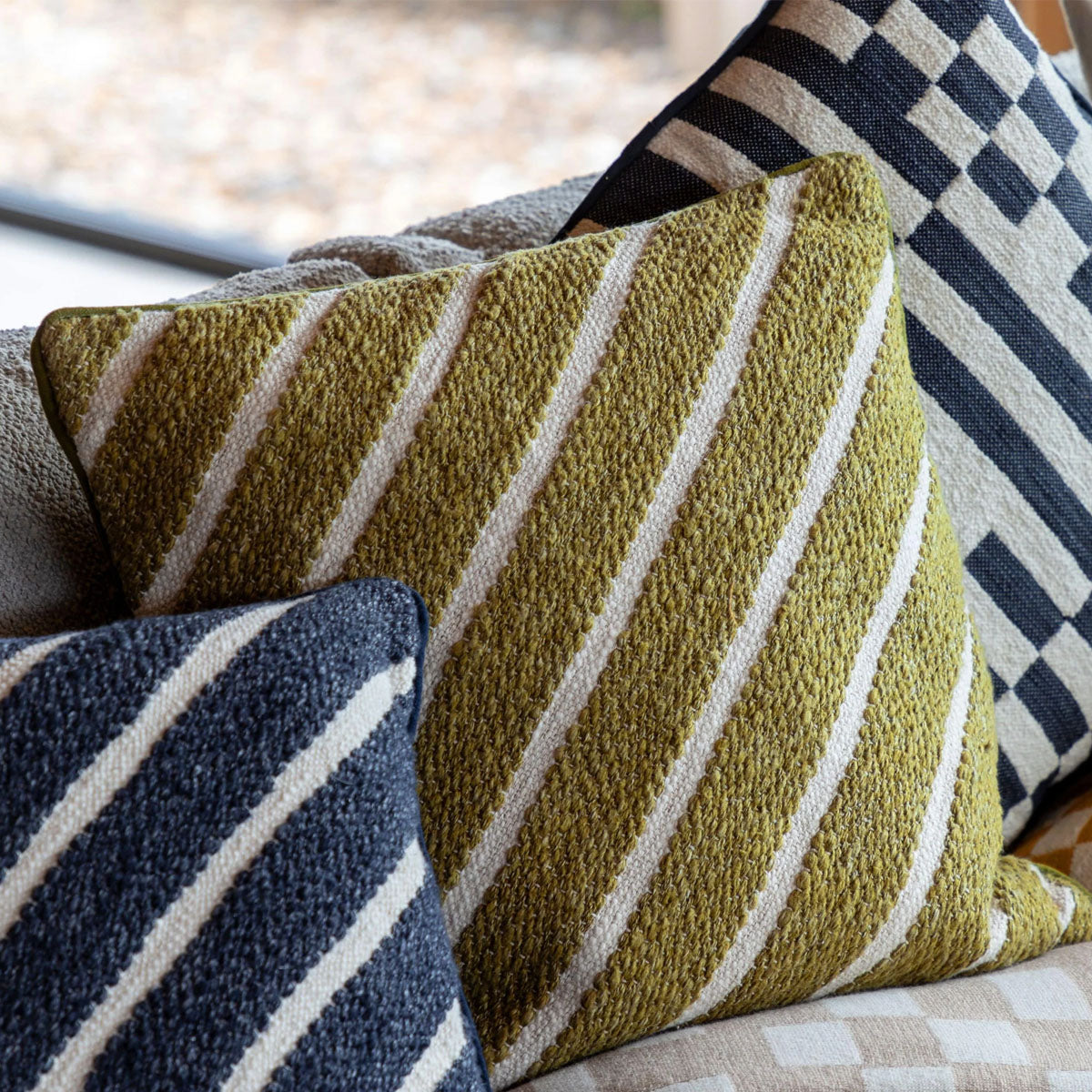 Gallery Direct Hemsby Stripe Woven Cushion