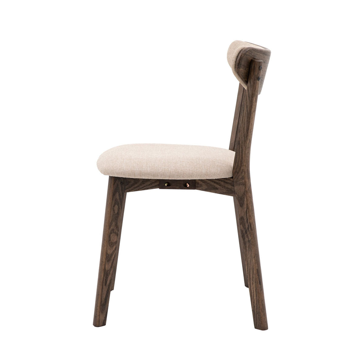 Gallery Direct Hatfield Dining Chair Smoked (2pk) 520x515x815mm