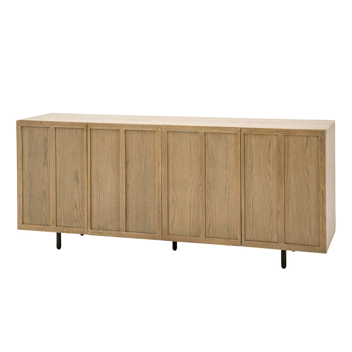 Gallery Direct Panelled 4 Door Sideboard 1664x450x700mm