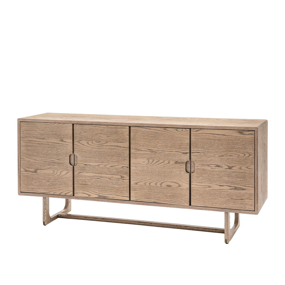 Gallery Direct Craft 4 Door Sideboard Smoked 1700x450x750mm