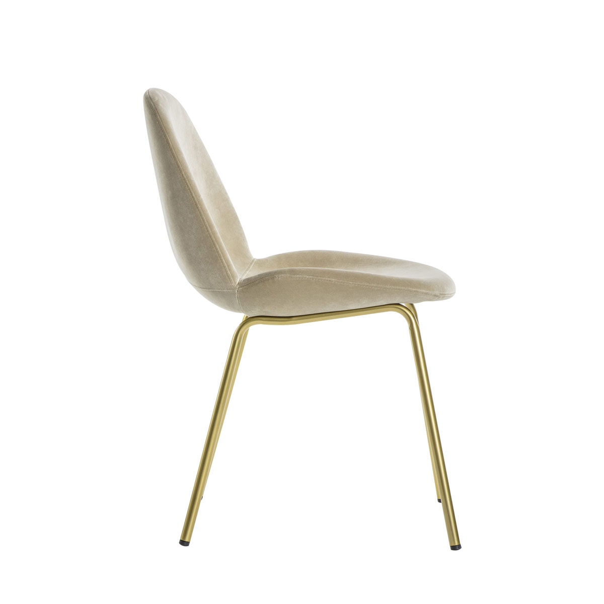 Gallery Direct Flanagan Chair Oatmeal Velvet (2pk)