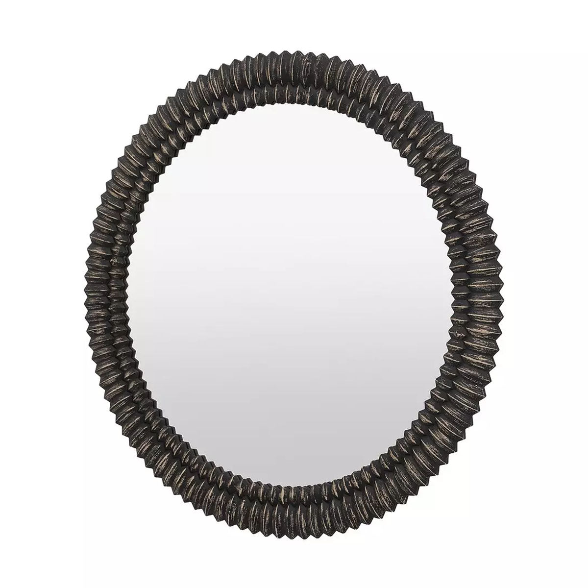 Gallery Direct Pimlico Round Mirror Black Wash 900mm