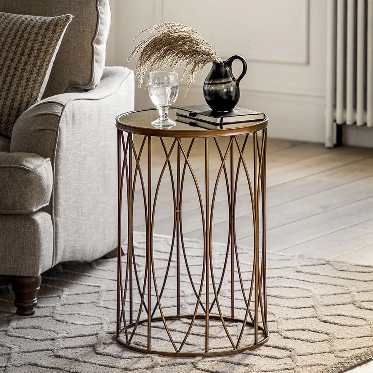 Gallery Direct Highgate SideTable 400x400x600mm