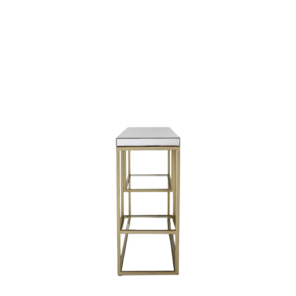 Gallery Direct Pippard Console Table Champagne 1200x360x820mm