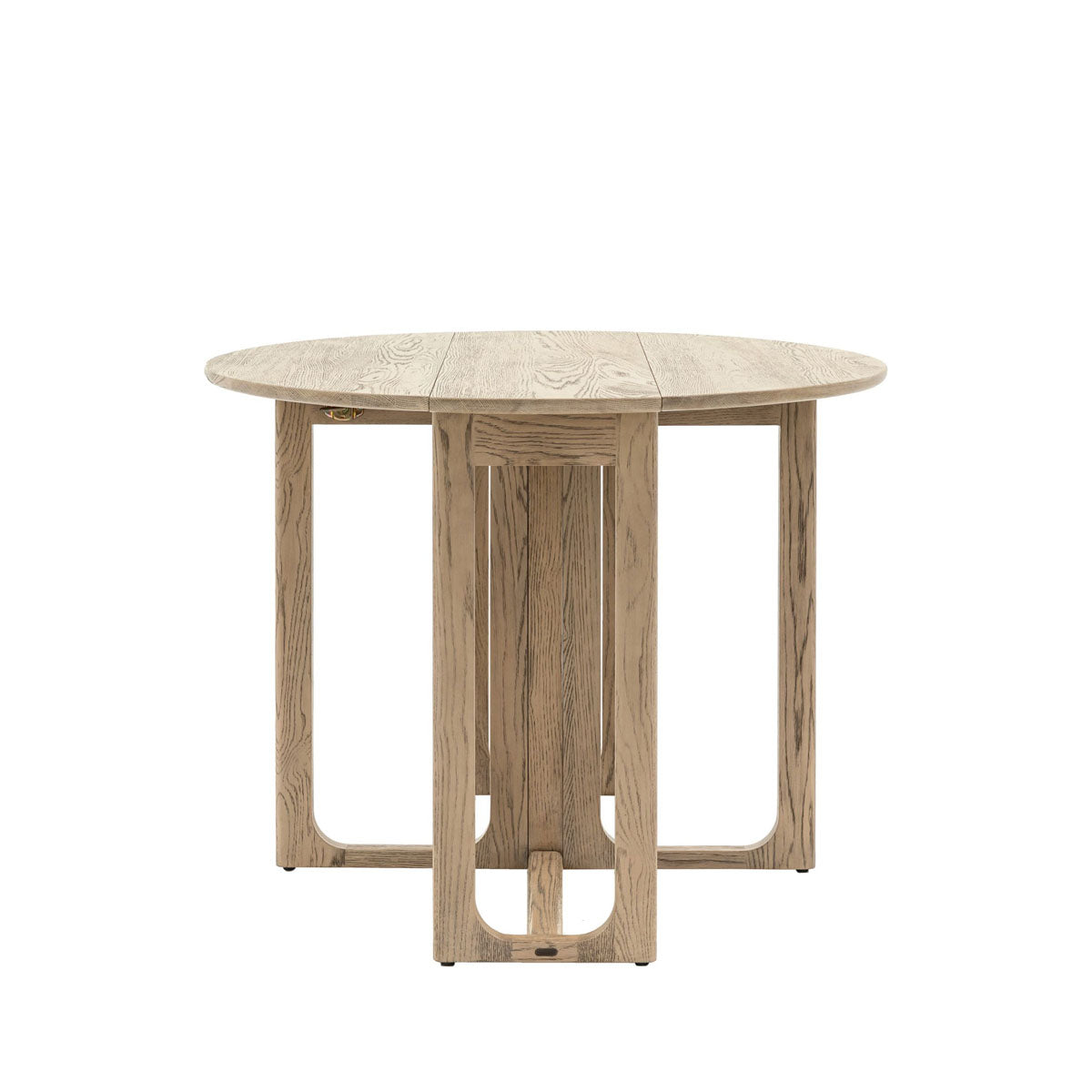 Gallery Direct Craft Folding Dining Table Smoked 1000x1000x750mm