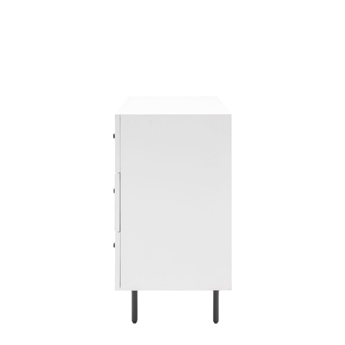 Gallery Direct Buckhurst 3 Drawer Chest White 400x900x750mm