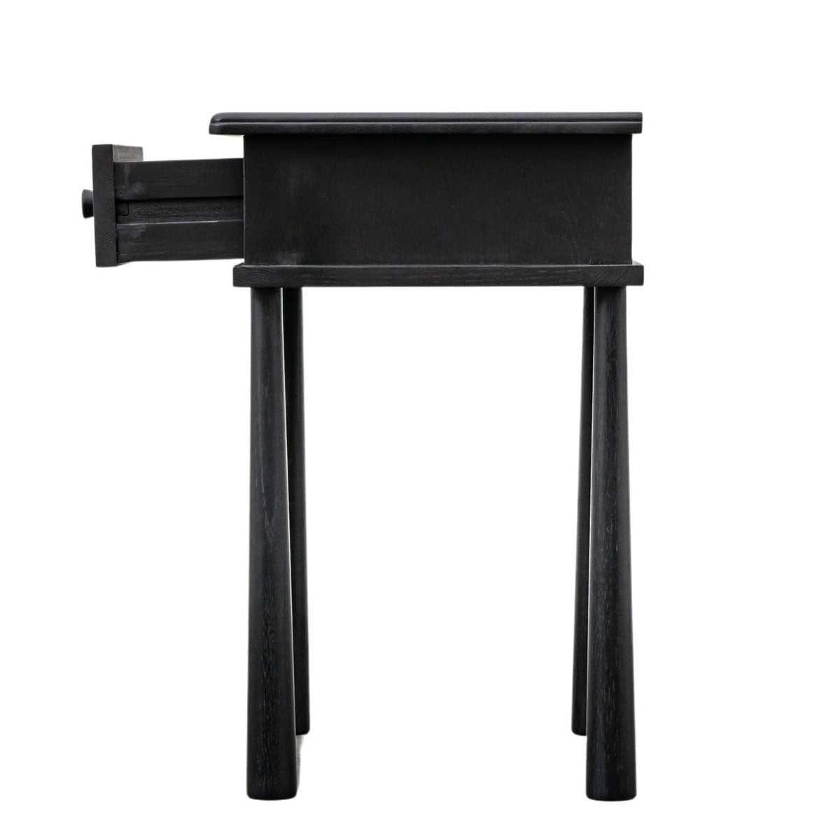 Gallery Direct Wycombe 1 Drawer Bedside Black 500x400x635mm