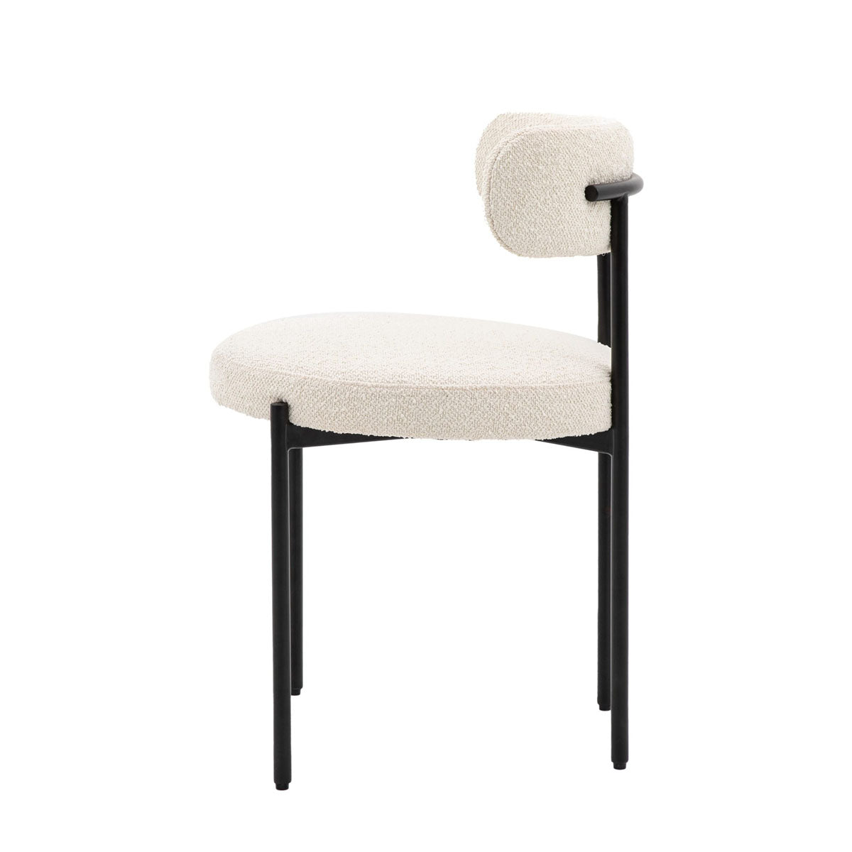 Gallery Direct Aveley Dining Chair Vanilla (2pk) 525x510x750mm