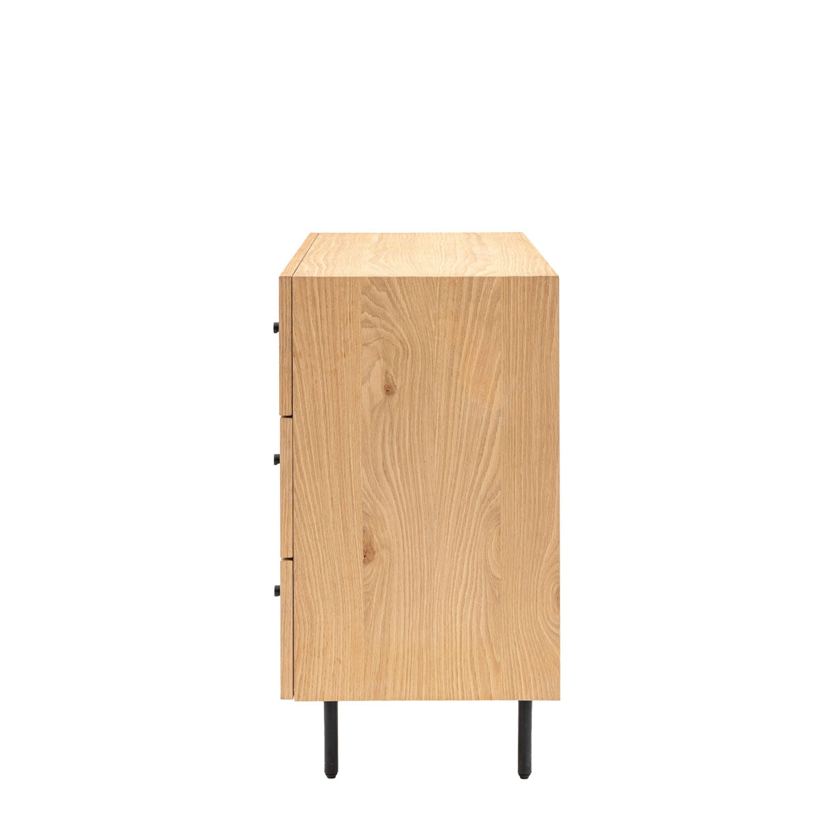 Gallery Direct Ashdown 3 Drawer Chest Natural 900x400x750mm