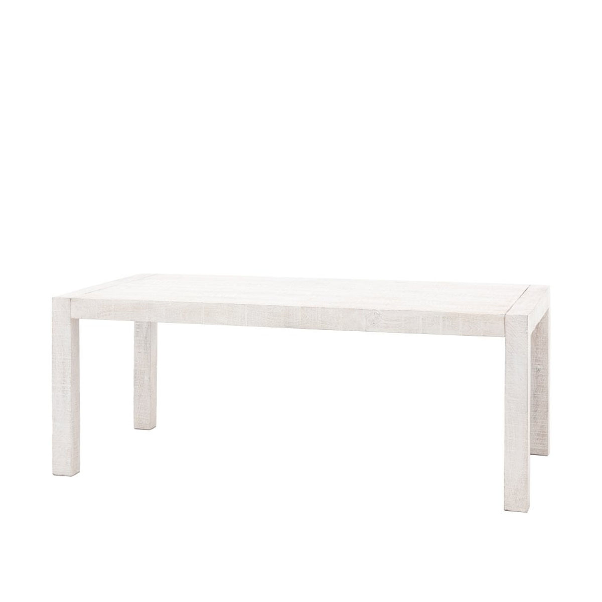 Gallery Direct Iowa Dining Table Whitewash 2000x1000x750mm