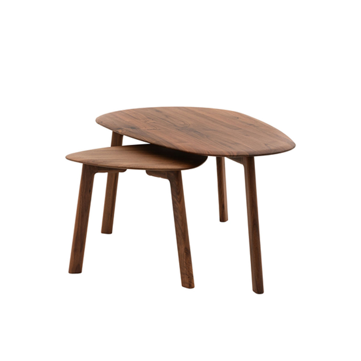 Gallery Direct Madrid Coffee Table Nest Walnut 1100x600x450mm