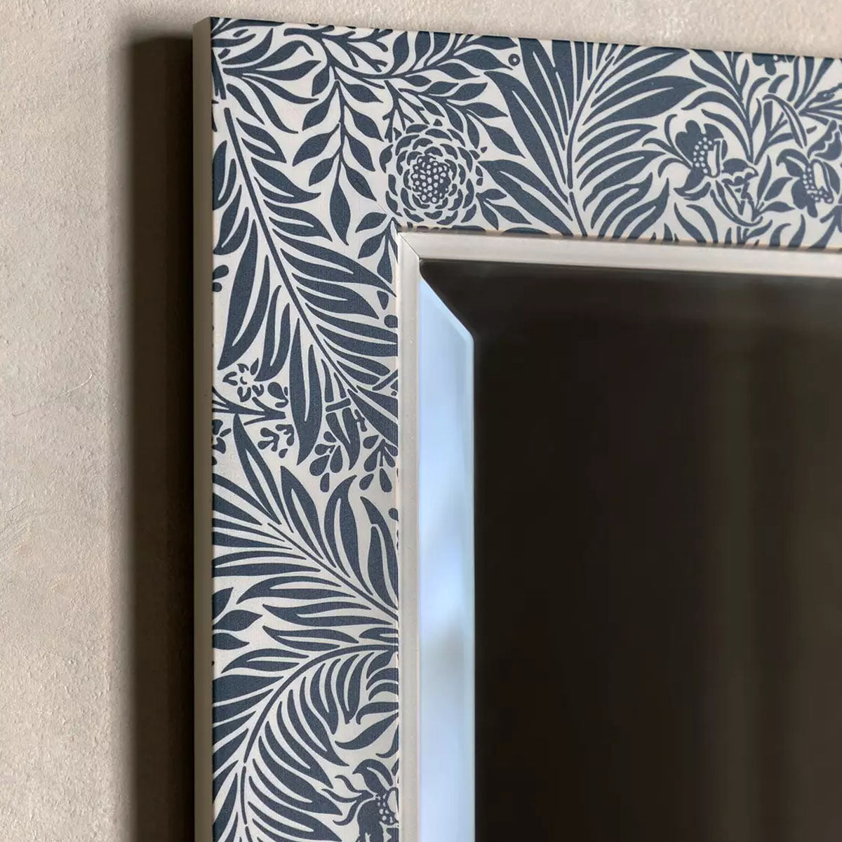 Gallery Direct Cotswold Rectangle Mirror Navy 510x610mm