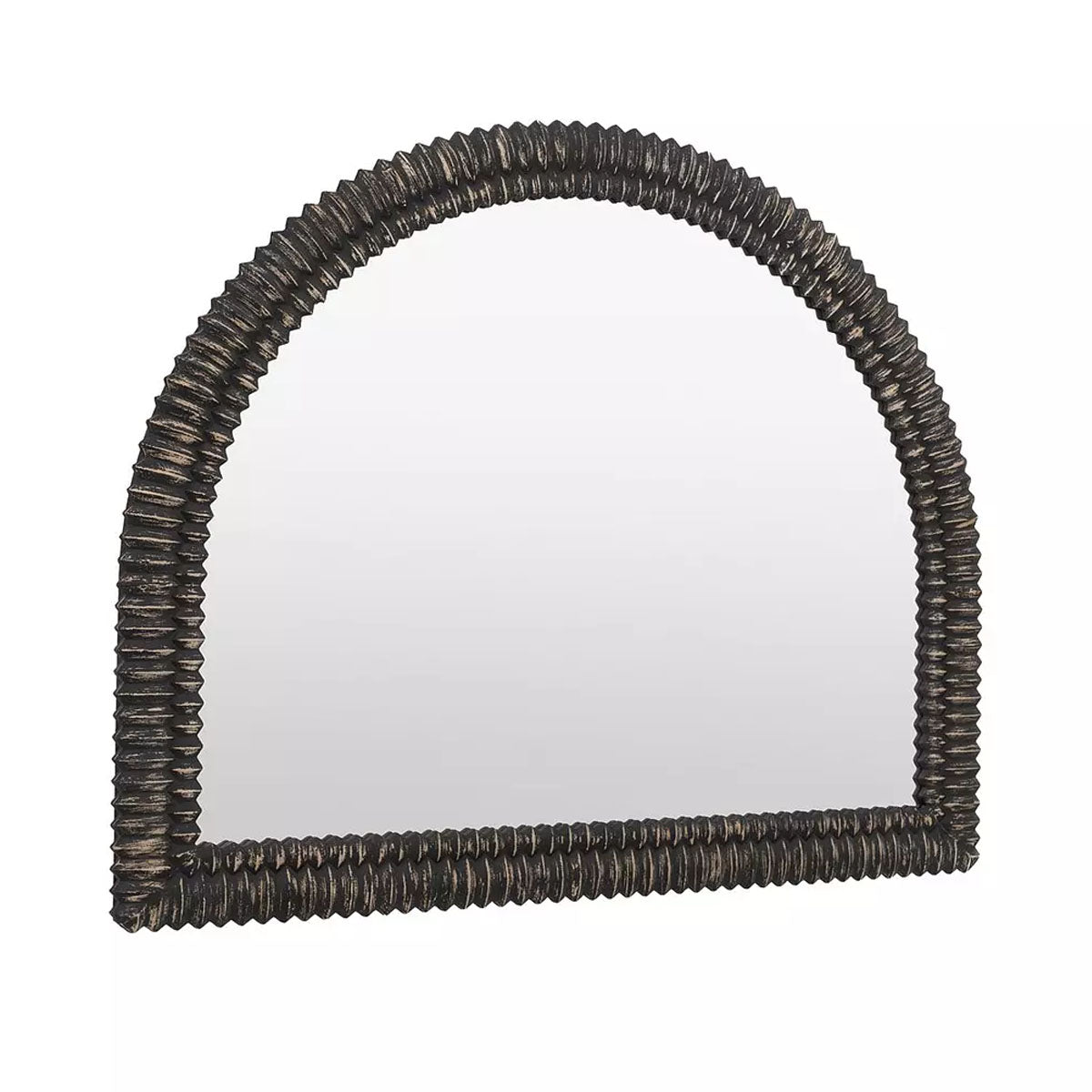 Gallery Direct Pimlico Arch Overmantle Black Wash 1200x1000mm