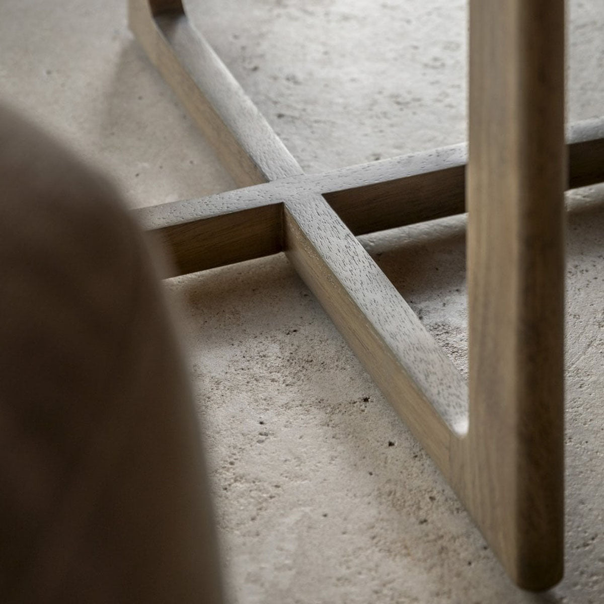 Gallery Direct Panelled Side Table 450x450x550mm