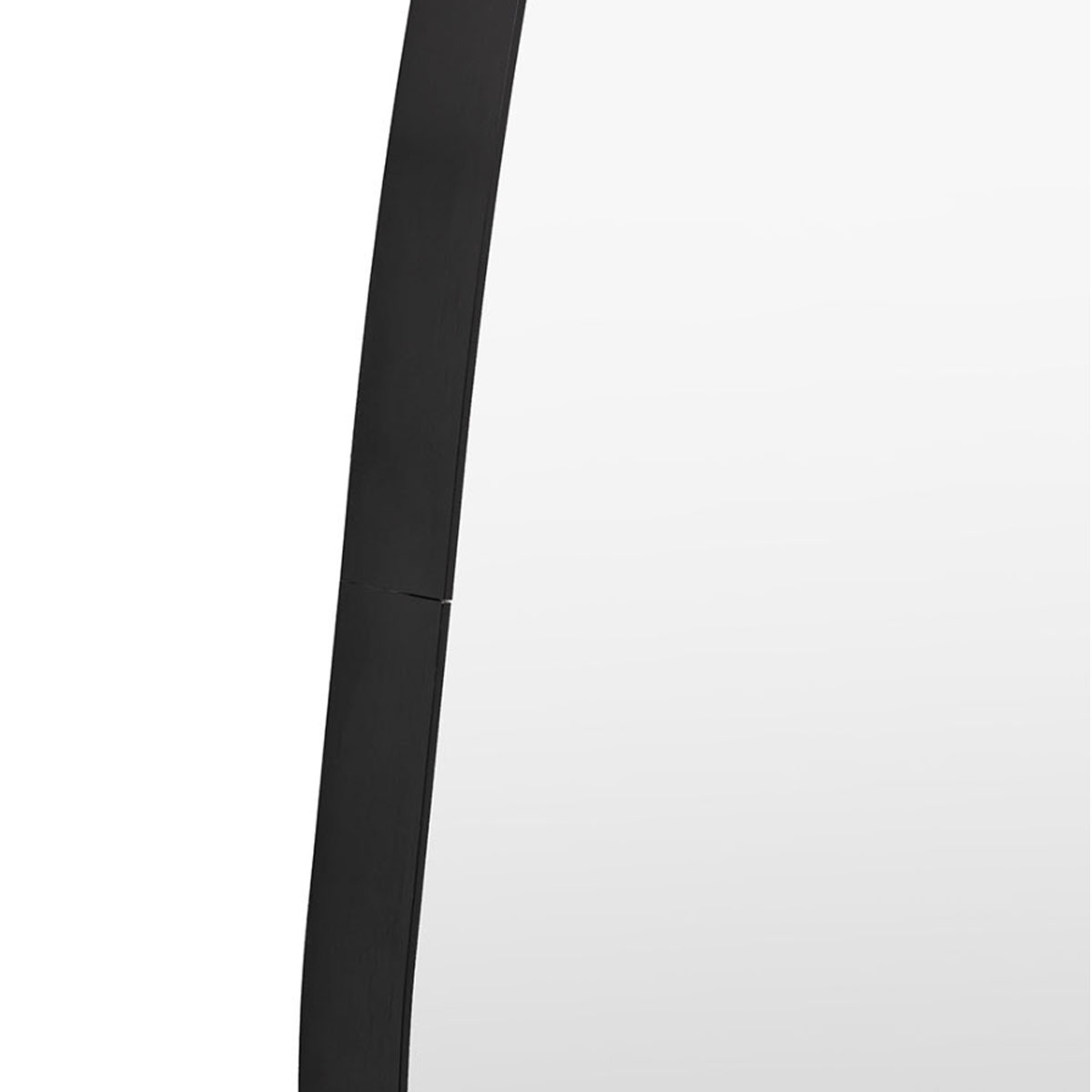Gallery Direct Holworth Pebble Mirror Black 700x900mm